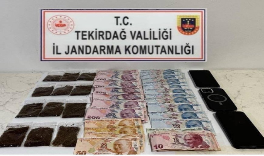 Tekirdağ’da jandarmadan uyuşturucu operasyonu