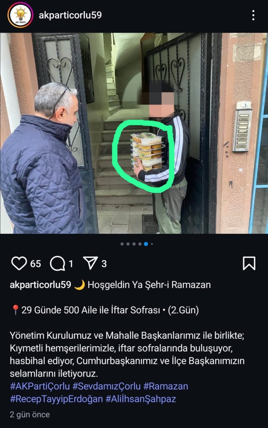 Selamlar Ali İhsan Başkandan, Yemekler Müge Başkandan...